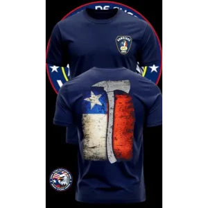 Polera Bomberos Chile Bandera